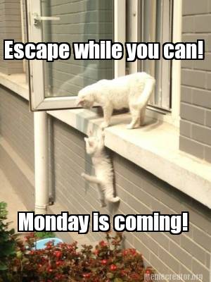 escape-while-you-can-monday-is-coming