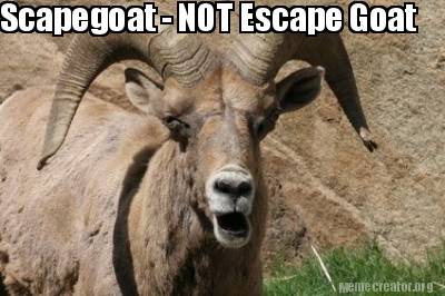 scapegoat-not-escape-goat