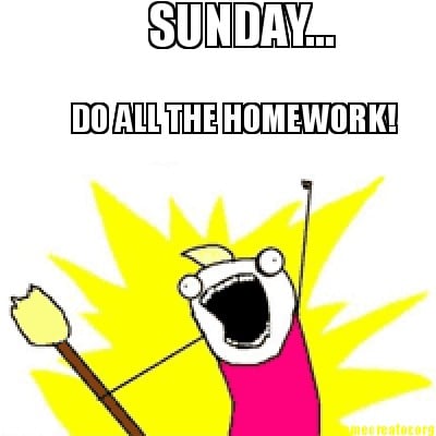 Do all homework
