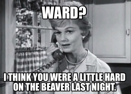 ward-i-think-you-were-a-little-hard-on-the-beaver-last-night