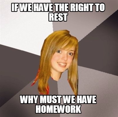 Funny kid memes homework picture