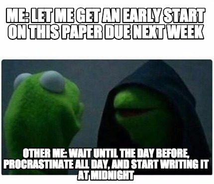 College assignment memes picture