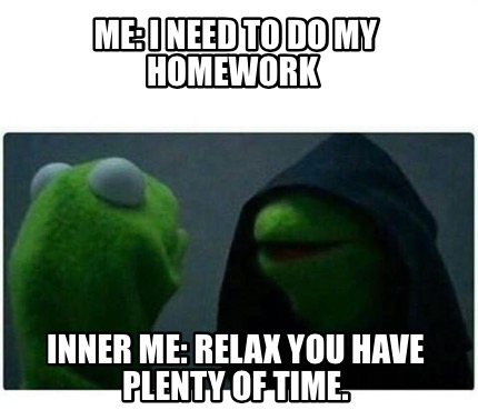 I have to do my homework