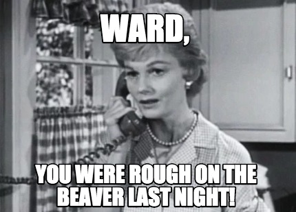 ward-you-were-rough-on-the-beaver-last-night