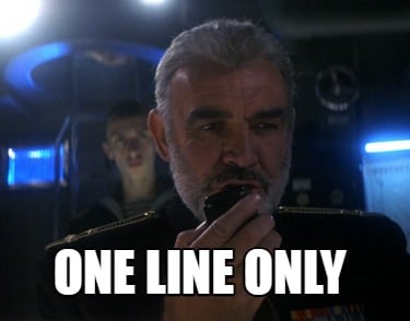 one-line-only