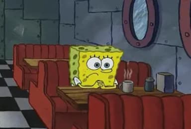 SpongeBob Sitting Alone