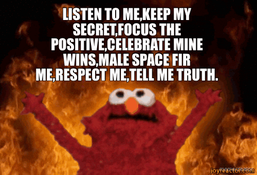 LISTEN TO ME,KEEP MY SECRET,FOCUS THE POSITIVE,CELEBRATE MINE WINS
