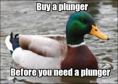 i need a plunger