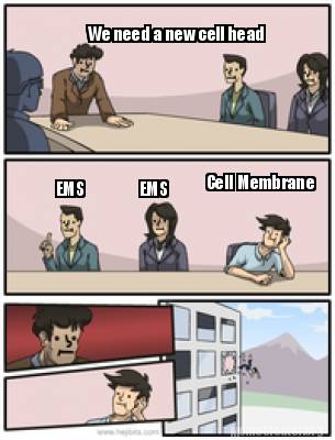 Meme Creator - Funny We need a new cell head EMS EMS Cell Membrane Meme