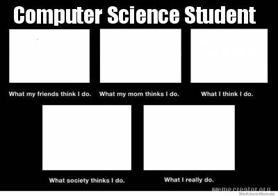 computer science student id meme