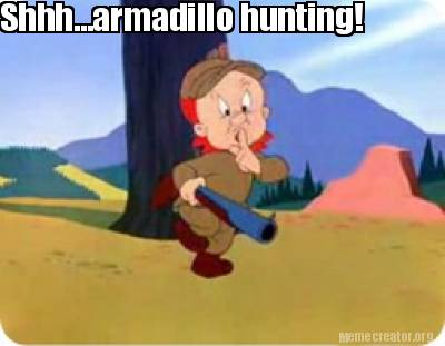shhh...armadillo-hunting