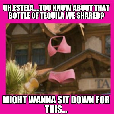 uhestela...you-know-about-that-bottle-of-tequila-we-shared-might-wanna-sit-down-