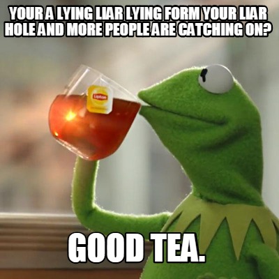 Meme Creator - Funny Your a lying liar lying form your liar hole and more  people are catching on? Goo Meme Generator at !