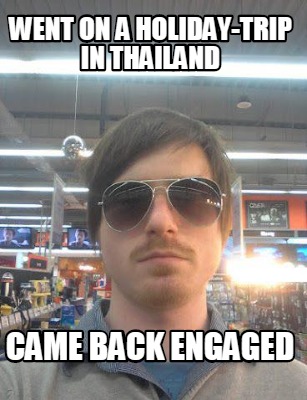 thailand trip meme