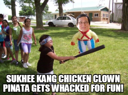 sukhee-kang-chicken-clown-pinata-gets-whacked-for-fun