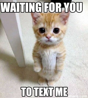 Meme Creator - Funny Waiting for you To text me Meme Generator at  !