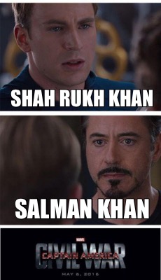 Meme Creator - Funny Shah Rukh Khan Salman Khan Meme Generator at  !