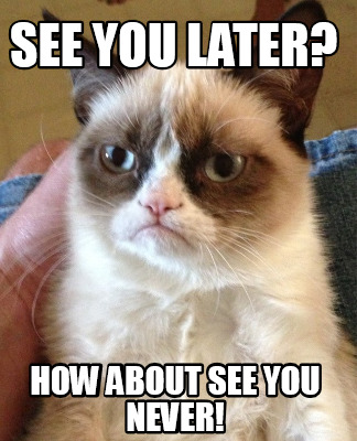 Meme Creator Funny See You Later How About See You Never Meme Generator At Memecreator Org Meme Creator Funny See You Later How About See You Never Meme Generator At Memecreator Org