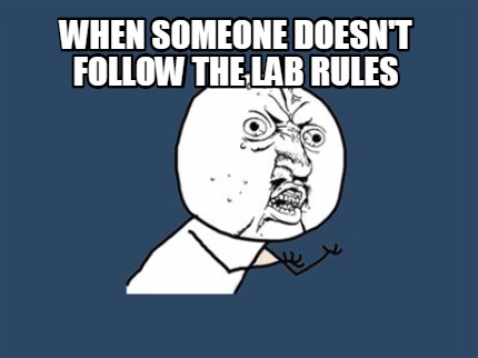 Lab safety meme assignment 08 image