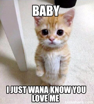 Meme Creator Funny Baby I Just Wana Know You Love Me Meme Generator At Memecreator Org Meme Creator Funny Baby I Just Wana Know You Love Me Meme Generator At Memecreator Org