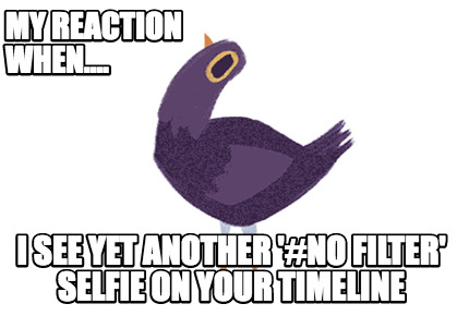 my-reaction-when....-i-see-yet-another-no-filter-selfie-on-your-timeline