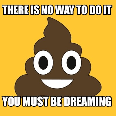 there-is-no-way-to-do-it-you-must-be-dreaming