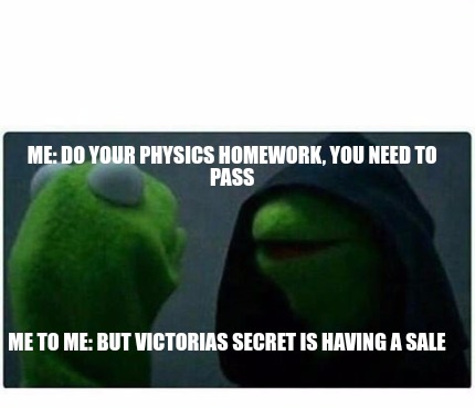 Meme Creator Funny Me Do Your Physics Homework You Need To Pass Me To Me But Victorias Secret Is Meme Generator At Memecreator Org