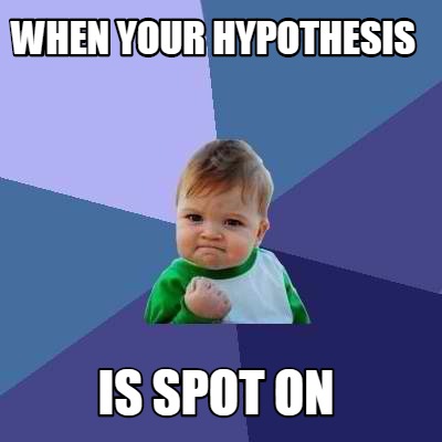making a hypothesis meme