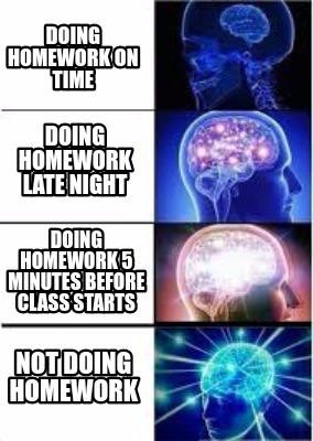 Can i copy your homework meme picture