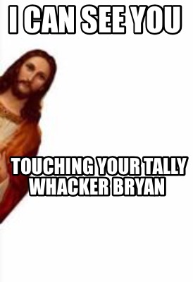 Meme Creator Funny I Can See You Touching Your Tally Whacker Bryan Meme Generator At Memecreator Org