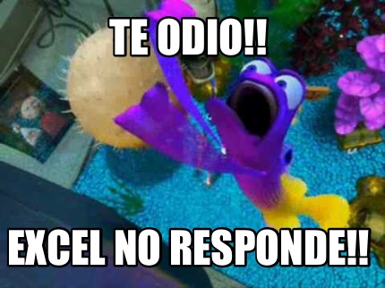 te-odio-excel-no-responde