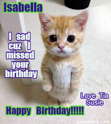 Happy Birthday Isabel! Elegang Sparkling Cupcake GIF Image