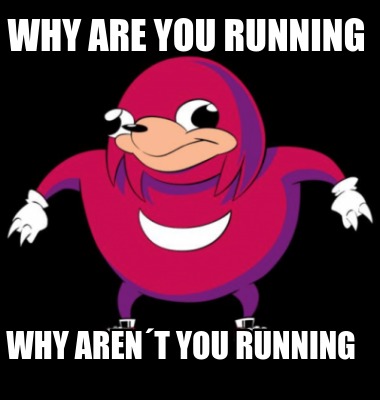 why-are-you-running-why-arent-you-running