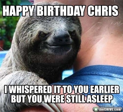 Happy Birthday Sloth Meme