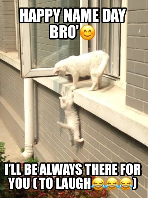 Meme Creator - Funny Happy name day bro'???? I'll be always there for You ( to laugh????????????) Meme Generator at ! Meme Creator - Funny Happy name day bro'???? I'll be always there for You ( to laugh????????????) Meme Generator at !
