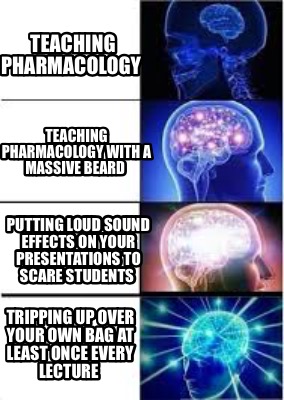 Meme Creator - Funny Teaching pharmacology Teaching pharmacology with a  massive beard putting loud Meme Generator at !