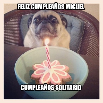 Meme Creator - Funny Feliz cumpleaños Miguel Cumpleaños solitario Meme ...