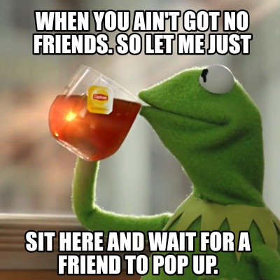 I Aint Got No Friends Meme