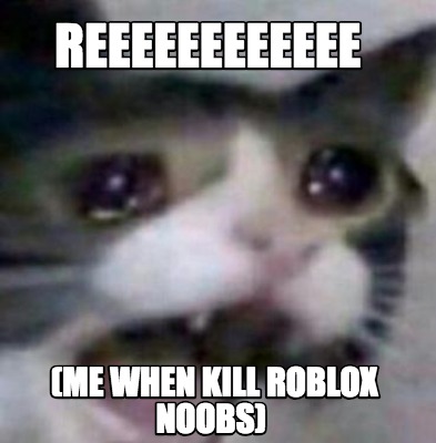 Meme Creator - Funny REEEEEEEEEEEE (ME WHEN KILL ROBLOX NOOBS) Meme  Generator at !