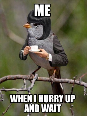 Meme Creator - Funny Me When I hurry up and wait Meme Generator at  !