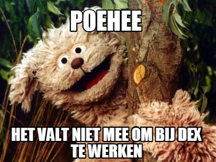 poehee-het-valt-niet-mee-om-bij-dex-te-werken