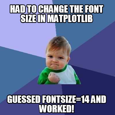 Meme Creator - Funny Had to change the font size in Matplotlib Guessed ...