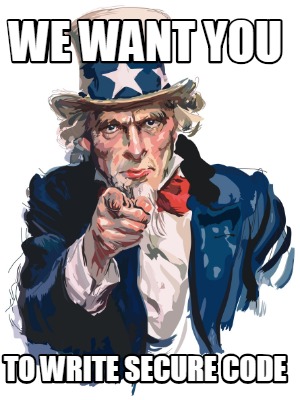 Meme Creator - Funny we want you To Write secure code Meme Generator at ...