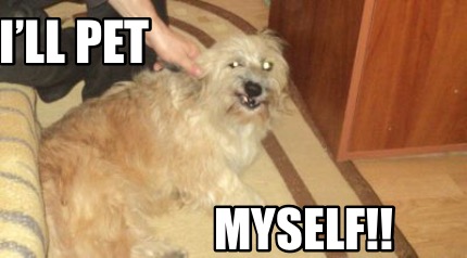 Meme Creator - Funny I'll pet MYSELF!! Meme Generator at ! Meme Creator - Funny I'll pet MYSELF!! Meme Generator at !