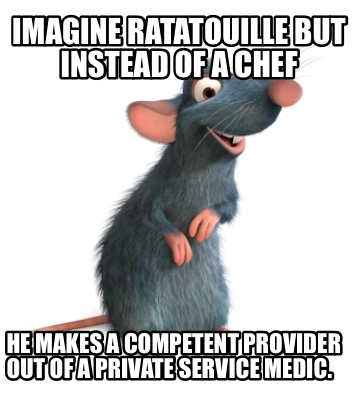 Meme Creator - Funny Imagine Ratatouille but instead of a chef He makes a competent provider out of a Meme Generator at ! Meme Creator - Funny Imagine Ratatouille but instead of a chef He makes a competent provider out of a Meme Generator at !