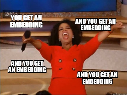 Meme Creator - Funny You get an embedding And you get an embedding And you  get an embedding And you g Meme Generator at MemeCreator.org!