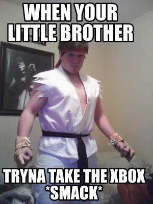 when-your-little-brother-tryna-take-the-xbox-smack