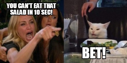 Featured image of post Cat Eating Salad Meme - Cats and memes, what can be better than this blessed combination?