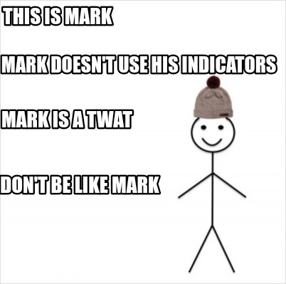 Meme Creator Funny This Is Mark Don T Be Like Mark Mark Doesn T Use His Indicators Mark Is A Twa Meme Generator At Memecreator Org