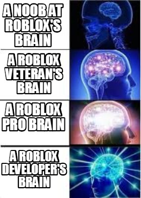 Meme Creator Funny A Noob At Roblox S Brain A Roblox Developer S